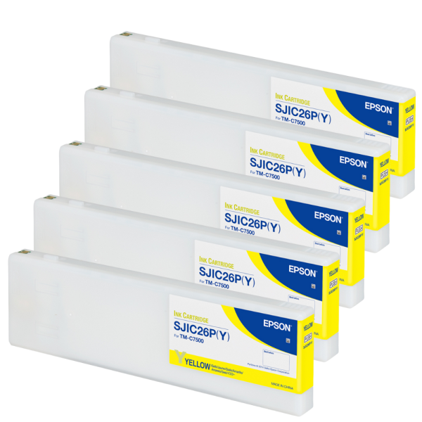 Epson C7500 Tintenkartuschen Gelb 5er Set